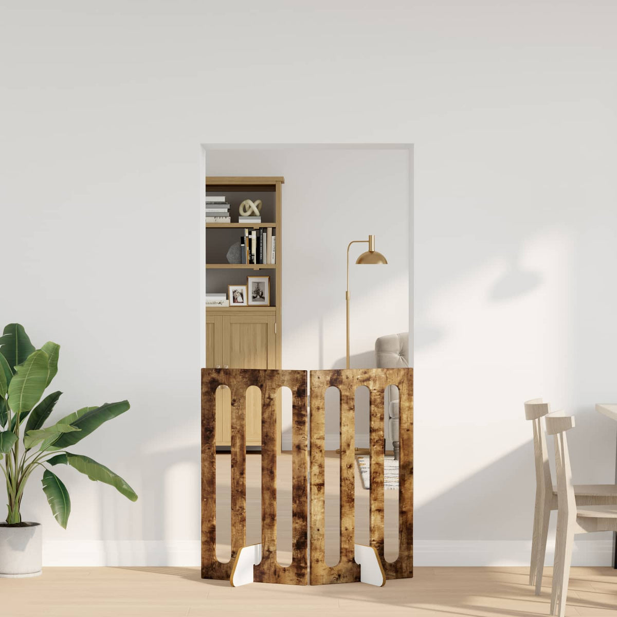 Opvouwbaar Huisdierhek 2 St 100,5 X 38 X Bewerkt Hout