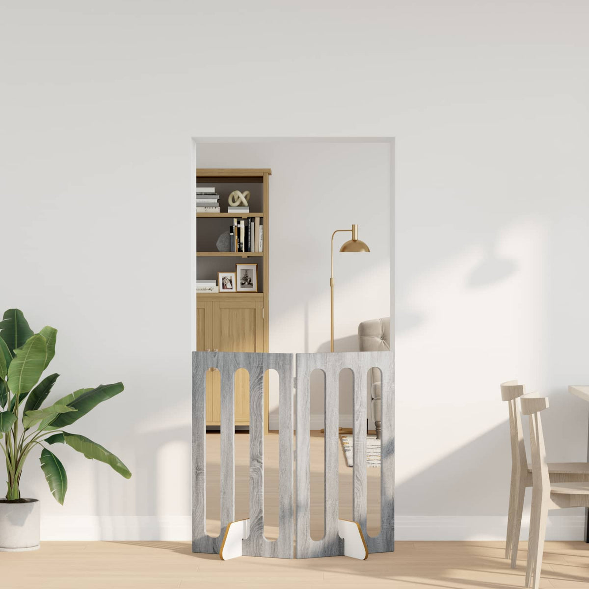 Opvouwbaar Huisdierhek 2 St 100,5 X 38 X Bewerkt Hout