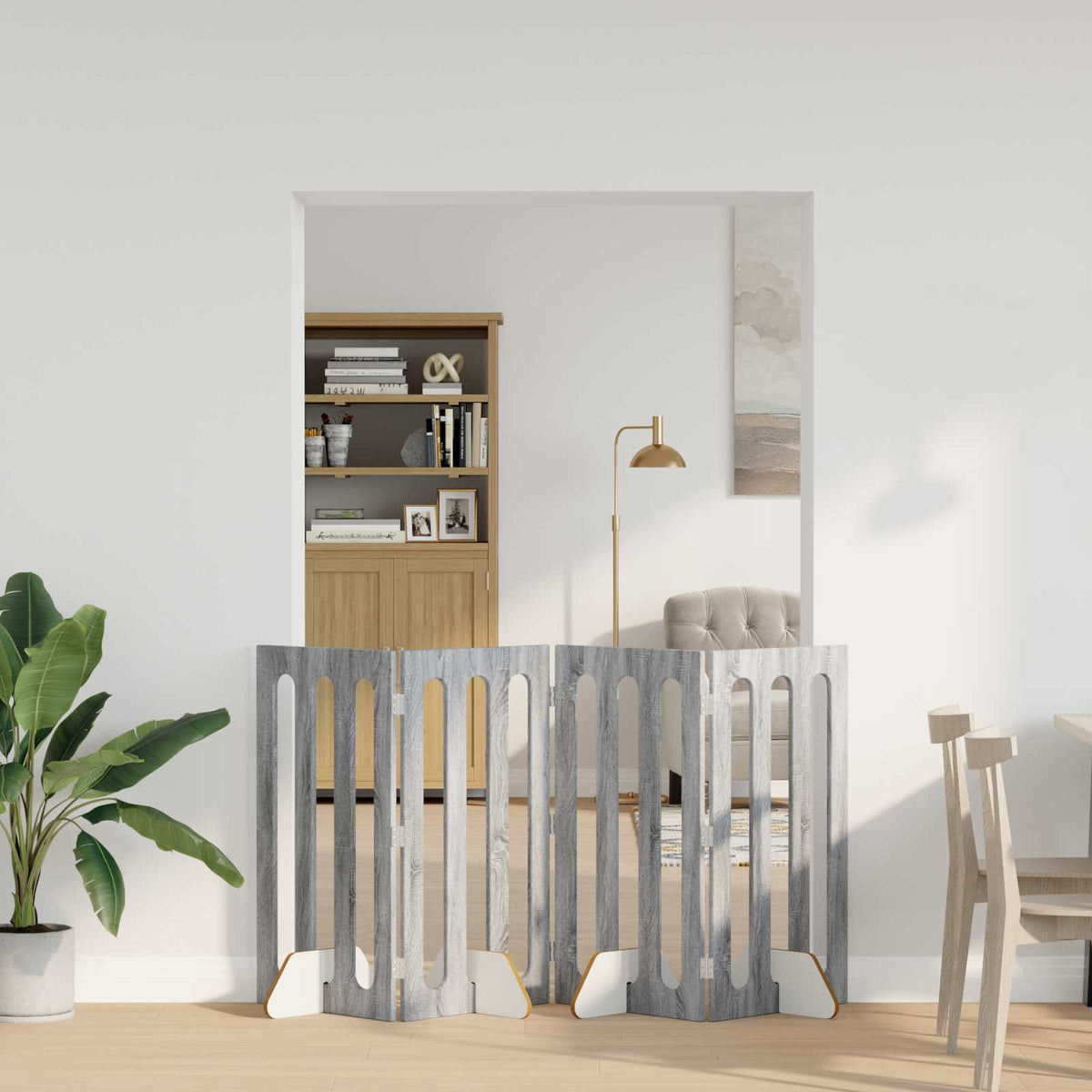 Opvouwbaar Huisdierhek 2 St 100,5 X 38 X Bewerkt Hout