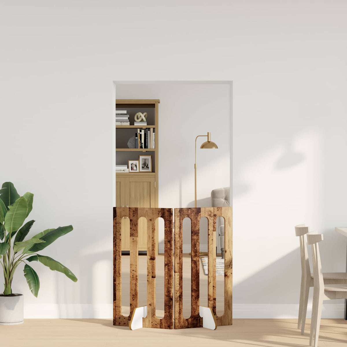 Opvouwbaar Huisdierhek 2 St 100,5 X 38 X Bewerkt Hout