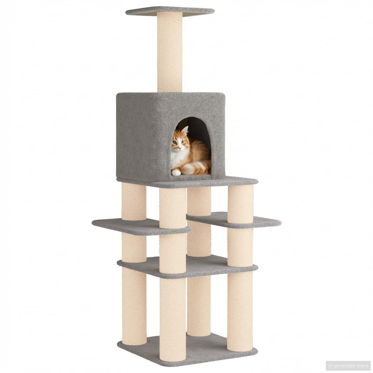 Kattenboom Met Sisal Krabpalen 180 Cm