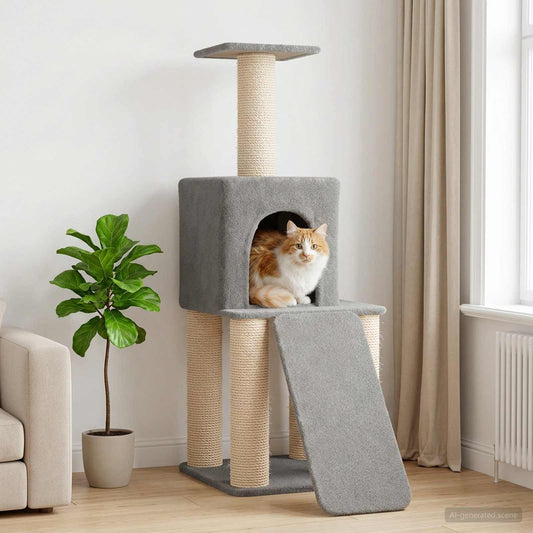Kattenboom Met Sisal Krabpalen 146 Cm