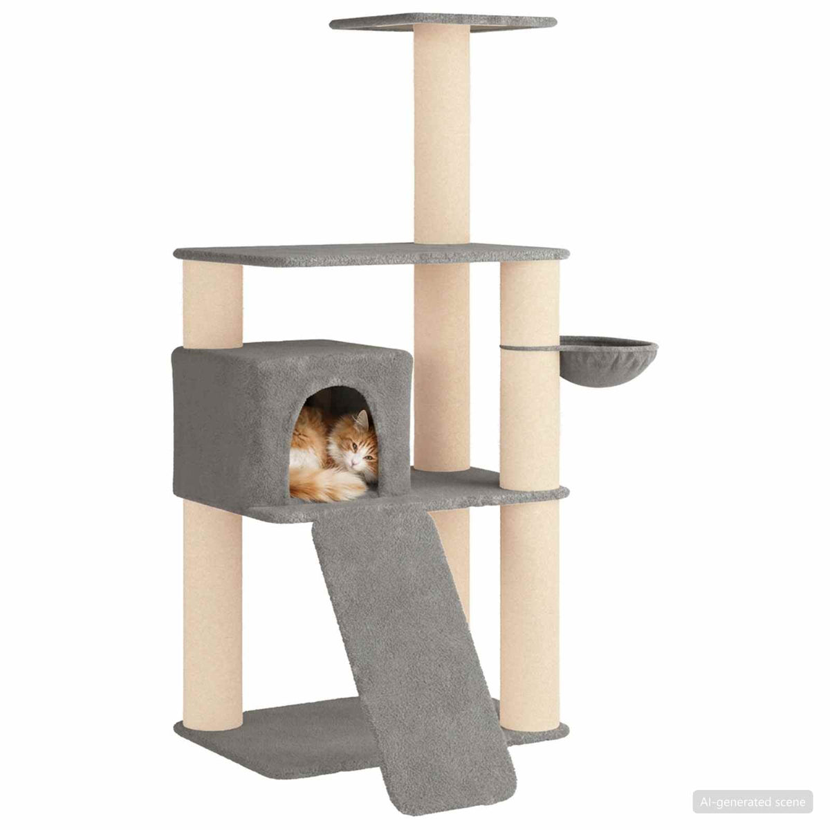 Kattenboom Met Sisal Krabpalen 173 Cm