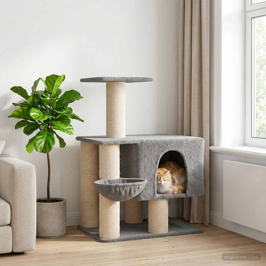 Kattenboom Met Sisal Krabpalen 96 Cm