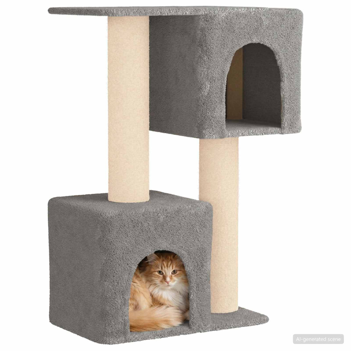 Kattenboom Met Sisal Krabpalen 114 Cm