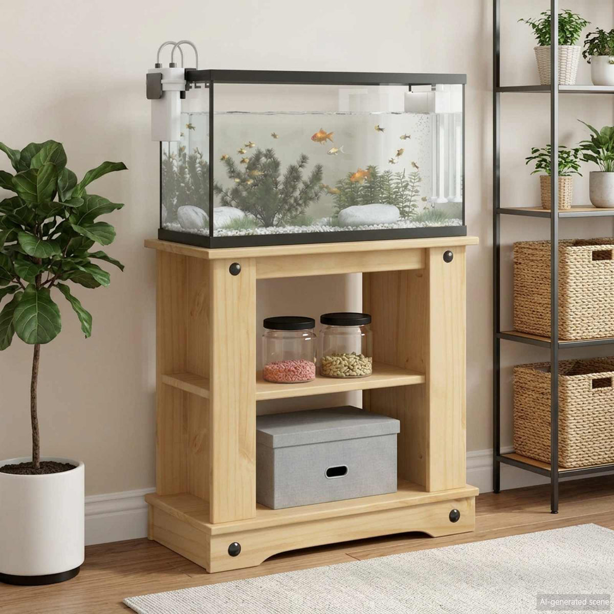Aquarium Stand Corona 60 X 30 X 60 Cm 150 Kg