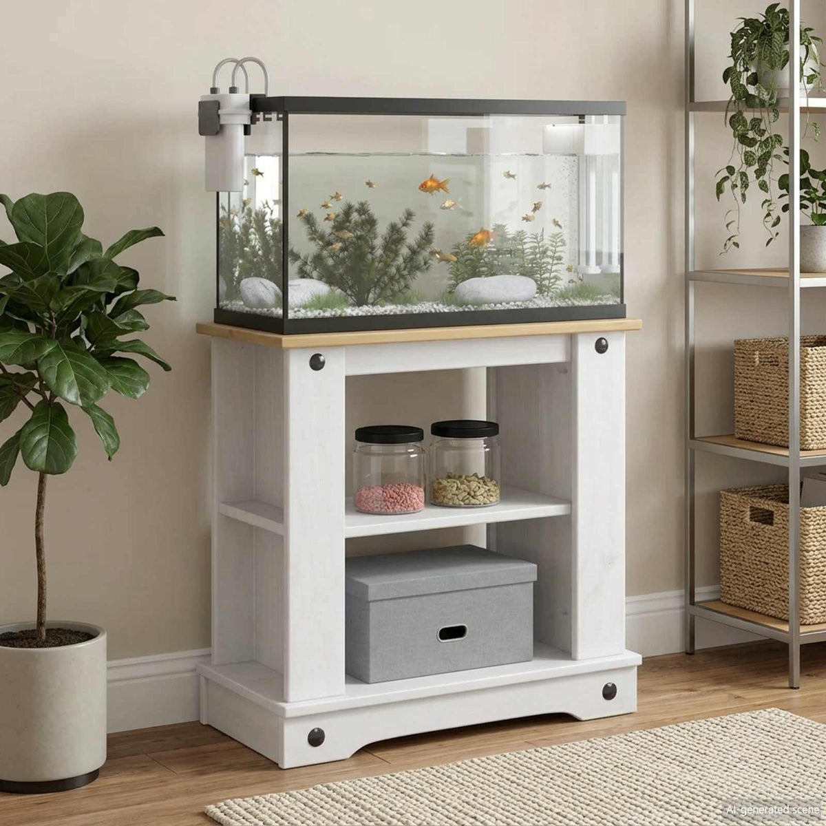 Aquarium Stand Corona 60 X 30 X 60 Cm 150 Kg