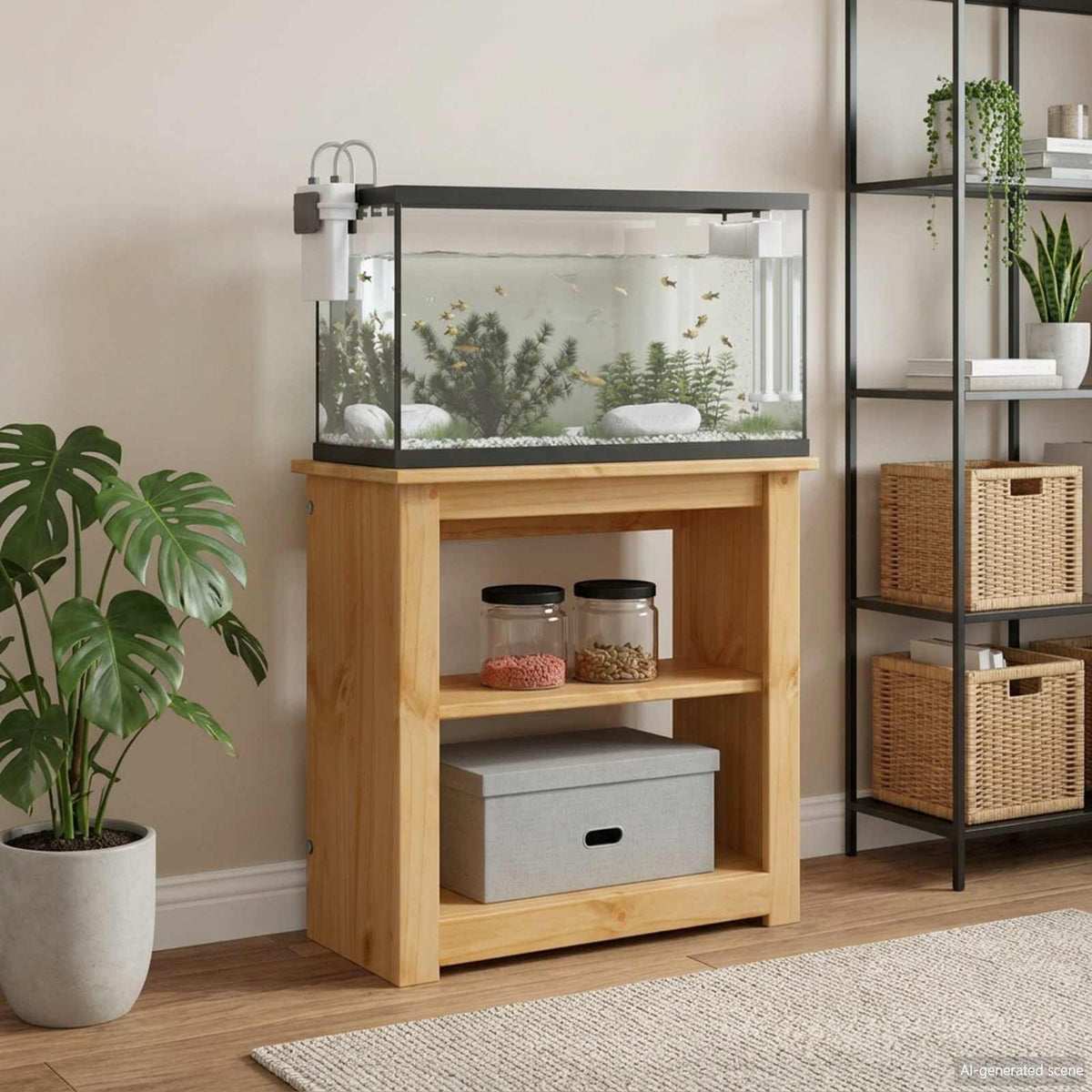Aquarium Stand Panama 60 X 30 X 60 Cm 150 Kg