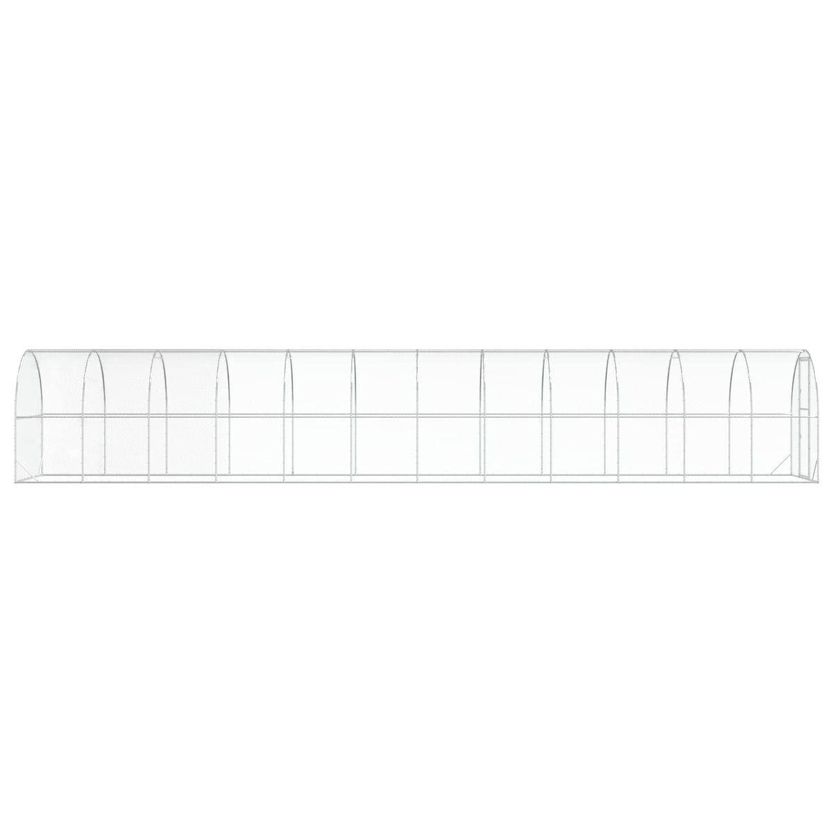 Kippenhok Zilver 1200 X 200 X 200 Cm Gegalvaniseerd Staal