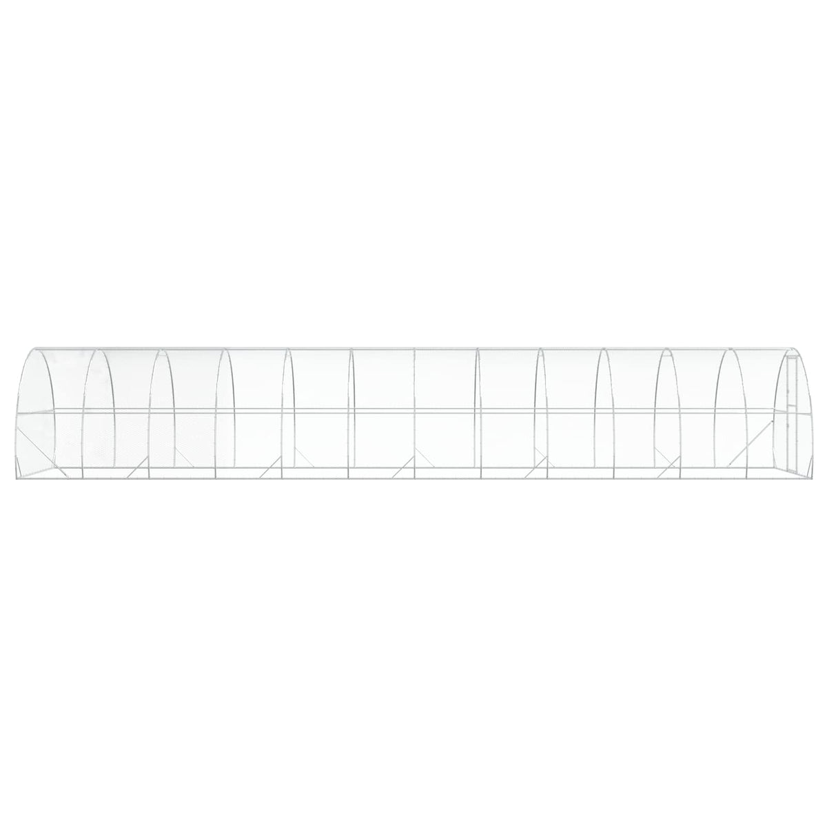 Kippenhok Zilver 1200 X 300 X 200 Cm Gegalvaniseerd Staal