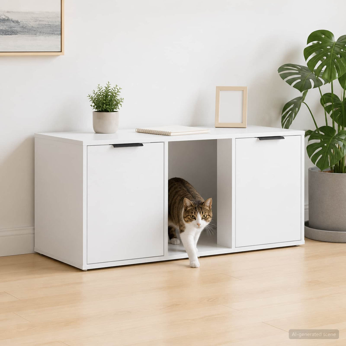 Kattenkrat Meubel Bewerkt Hout