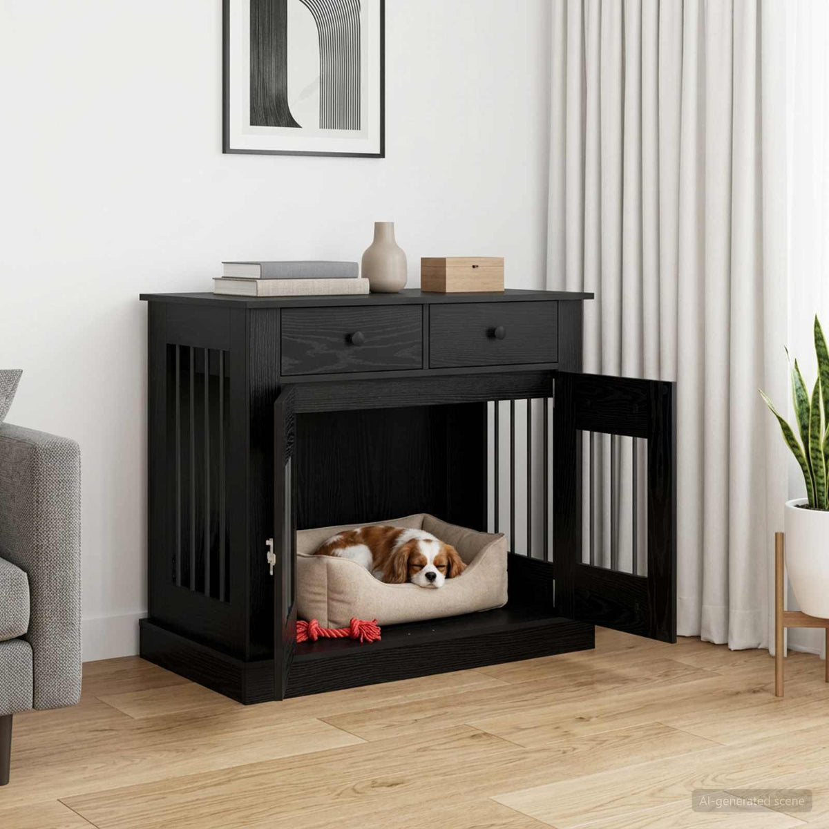 Hond Bench Meubel 90 X 47,5 X 80 Cm Bewerkt Hout