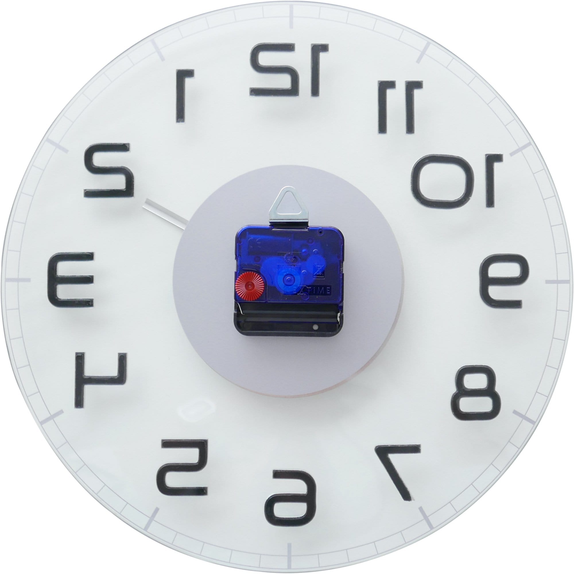 Wall clock - 30 x 3.5 cm - Glass - 'Classy Round'