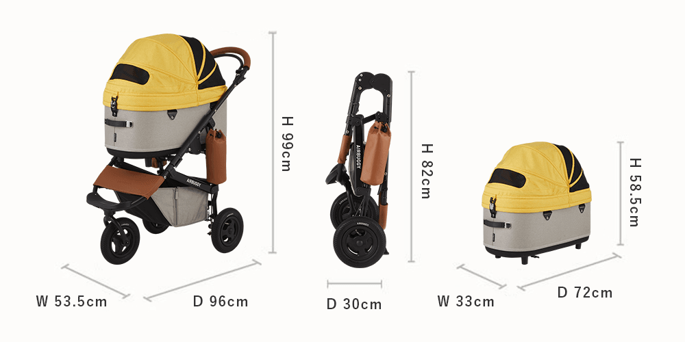 AirBuggy Dome 3 Premier Set Regular – Buggy voor hond Navy Blue