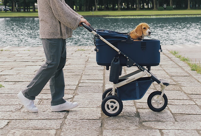 AirBuggy Dome 3 Premier Set Regular – Buggy voor hond Navy Blue