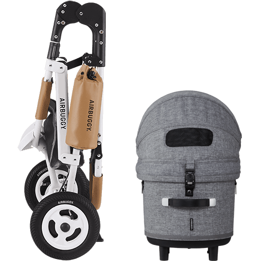 AirBuggy DOME 3 Large Earth Grey - Luxe hondenbuggy