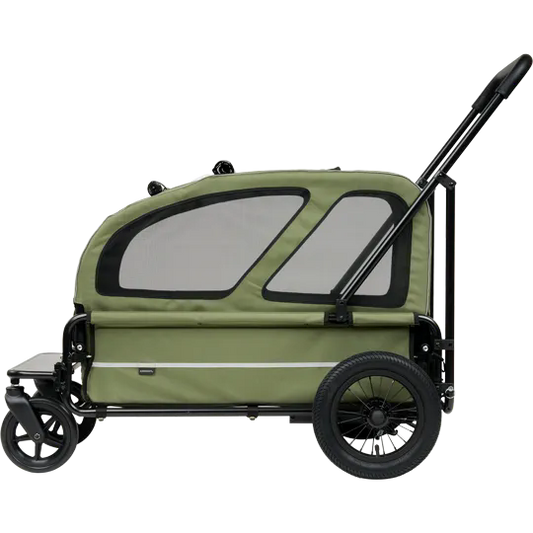 Grote honden buggy AIRBUGGY Carriage Set Moss Green – Luxe Hondenbuggy