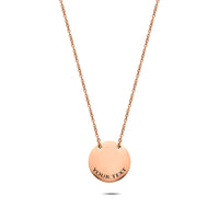 Coin necklace rosé gold