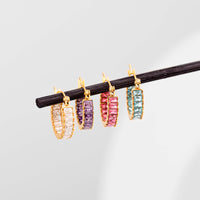 Coral earring pink gold