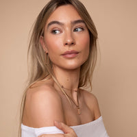 Rope earring rosé gold