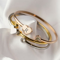 Heart bangle rosé gold