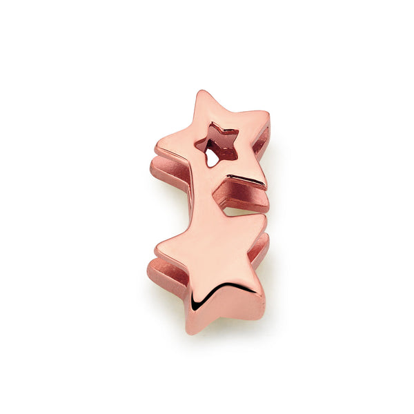 Mesh charm star rosé gold