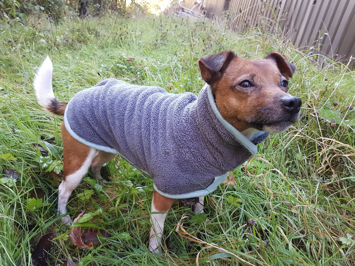 Microvezel hondenbadjas - droogjas voor honden - Maat S