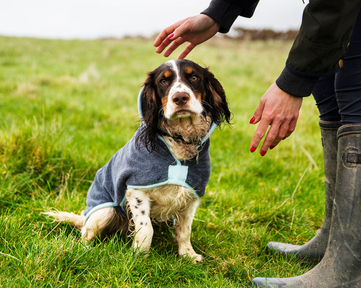 Microvezel hondenbadjas - droogjas voor honden - Maat S