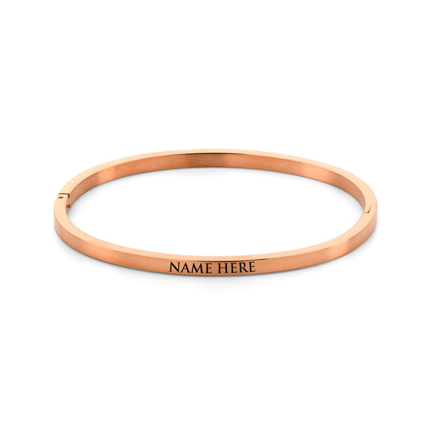 Name bangle rosé gold