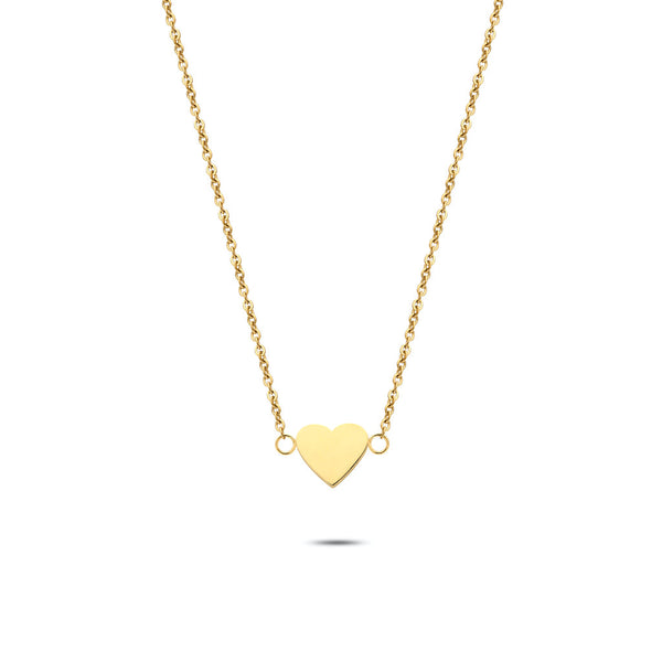 Heart necklace gold