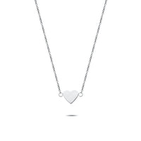 Heart necklace silver