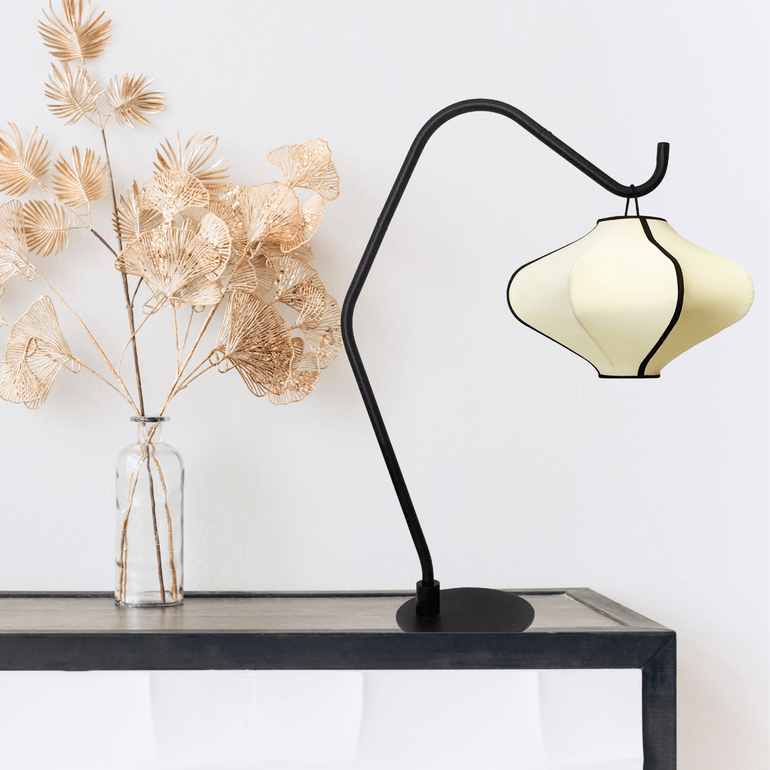 Table Lamp Stand (for Lumi Lantern) 25x81cm-Metal-Black "Lumi"