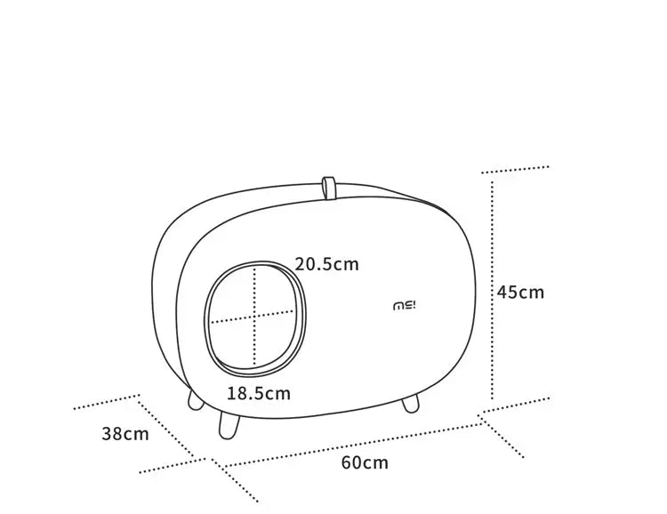 Design Kattenbak - inclusief schepje - lekvrij en geurvrij