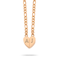 Magnetic heart rose gold