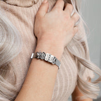 Mesh bracelet silver
