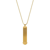 Mesh charm necklace gold