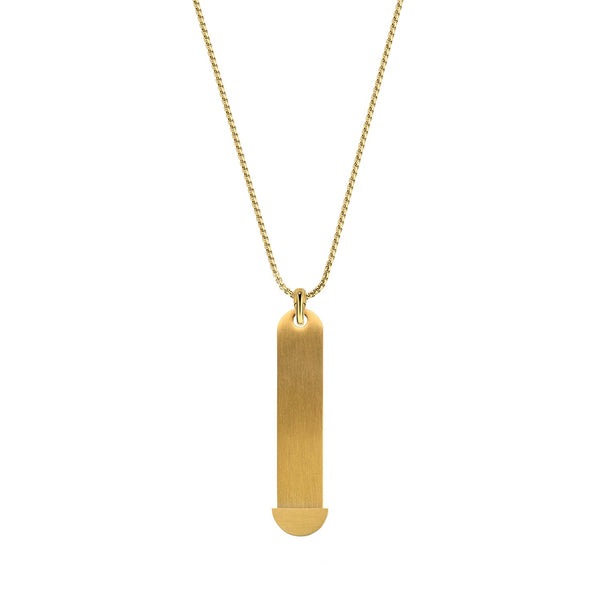 Mesh charm necklace gold