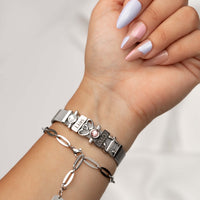 Mesh bracelet silver