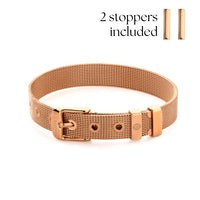 Mesh bracelet rosé gold