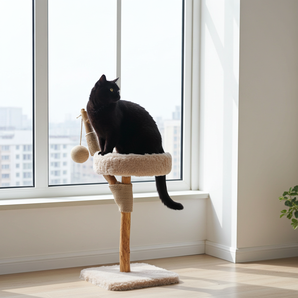 LUNA krabpaal – Stabiele klimpaal voor katten