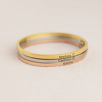 Name bangle gold