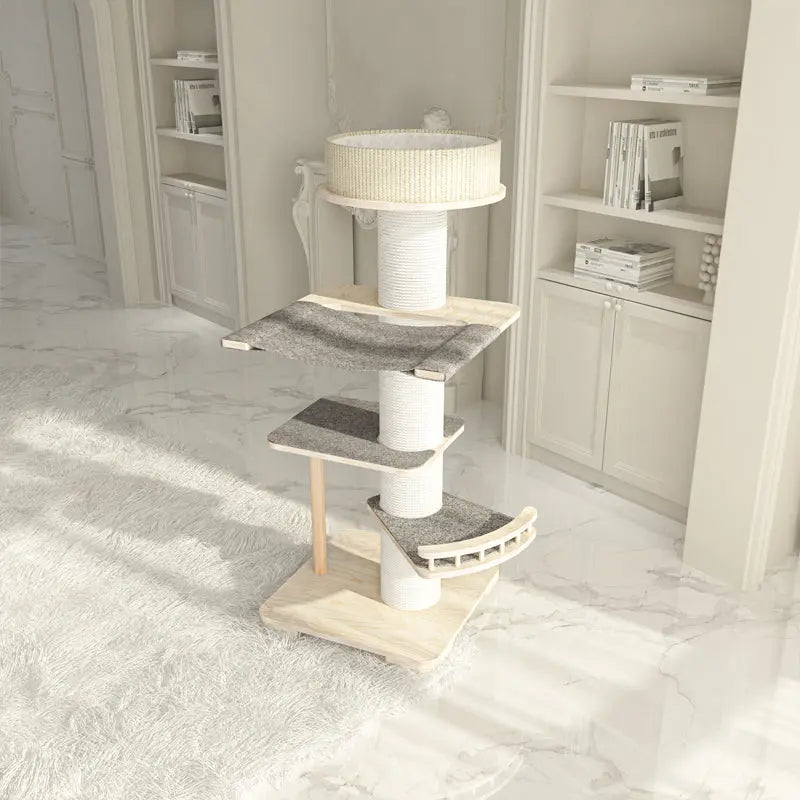 Honeypotcat Kattenboom - krabpaal met kattenmand - 2e KANS