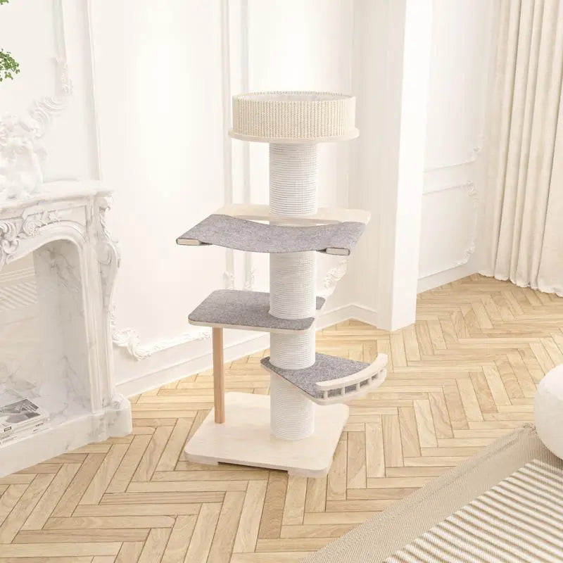 Honeypotcat Kattenboom - krabpaal met kattenmand - 2e KANS