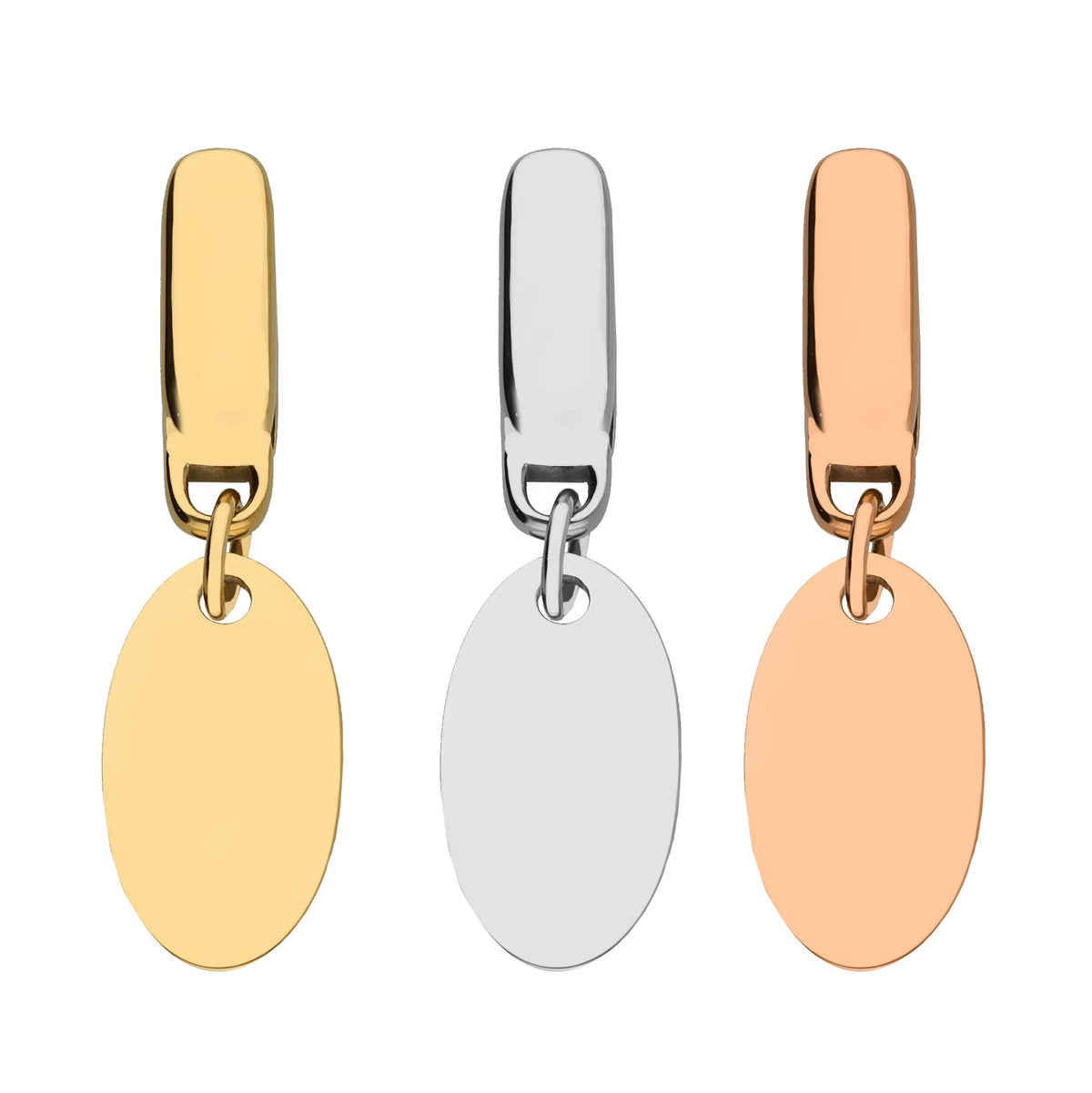 Single rivoli name charm