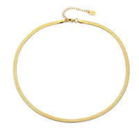 Snake necklace gold