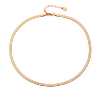 Snake necklace rosé gold