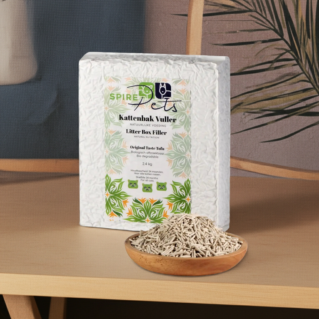 Tofu kattenbakvulling Matcha - Biologisch en geur verdrijvend 2.4 kg