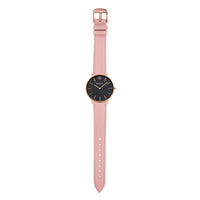 Pink leather strap rosé gold