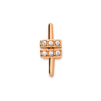 Mesh charm xena rosé gold