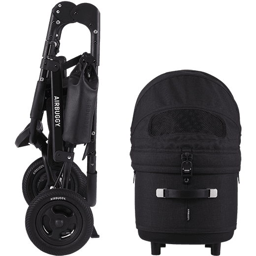 AirBuggy Dome 3 Large Earth Black - Luxe honden wandelwagen
